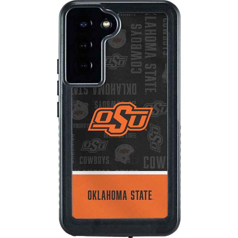 Oklahoma State University Split Jersey Galaxy S24 Plus Waterproof Case